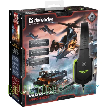 Наушники Defender Warhead G-320 (черный/зеленый) картинка 5